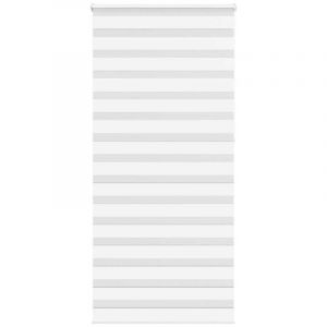 VidaXL Store zèbre blanc 100x230 cm largeur du tissu 95,9cm polyester
