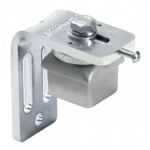 Gond haut r&eacute;glable sur platine &eacute;querre type 85 L avec insert pour tube acier carr&eacute; de 40 mm B2 - FRATELLI COMUNELLO SPA