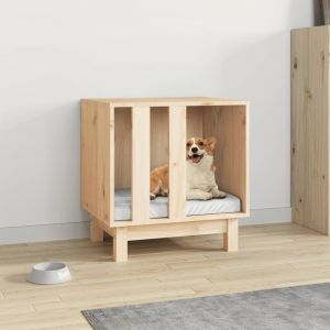 VidaXL Niche pour chien 50x40x52 cm Bois de pin massif