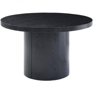 Table à manger extensible 4 à 12 personnes en mdf - Noir - sidrina