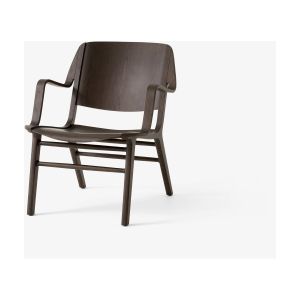 &tradition Chaise avec accoudoirs en chêne teinté foncé 73x62 cm AX