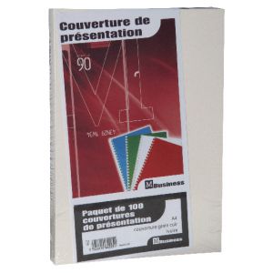 Pavo 8011216 - Couverture grain cuir ivoire 250g - Paquet de 100