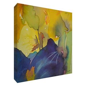 Feel Good Art ``Couleur Medley`` Peinture par l'artiste Val Johnson, Multicolore, 76x 76x 4cm