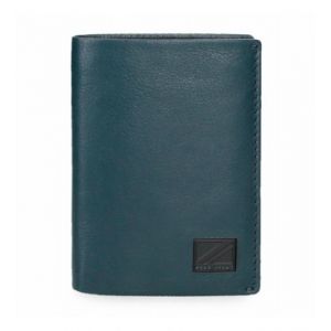 Pepe Jeans Pour homme. Portefeuille vertical Chief en cuir avec porte-