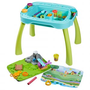 Play-Doh Ma 1re Table de cr&eacute;ation reverso, Jouets pour Enfants avec p&acirc;te &agrave; Modeler