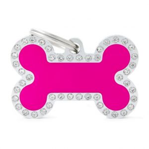 Image de Myfamily M&eacute;daille glam grand os rose