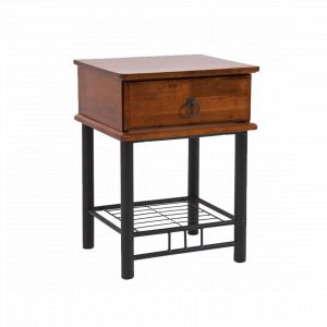 Signal Ac-Deco Table de chevet - ET747 - 40 x 45 x 61 cm - Couleur bois