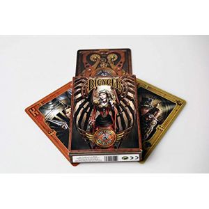 Bicycle "Steampunk" Anne Stokes Collection Jeu De 54 Cartes Toil?Es Plastifi?Es Format r 2 Index Standards Bicycle Neuf