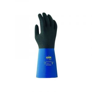 Image de Uvex Gants de protection chimique rubiflex s XG35B en 388 (Lot de 10 paires) Bleu Noir 9 - Bleu Noir