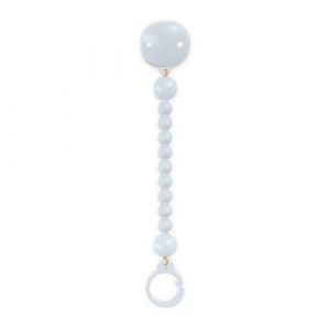 Suavinex Attache Tétine en Silicone, Attache Sucette avec Une Seule Pièce en Silicone, pour Bébés +0 Mois, Colour Essence, Ballad Blue