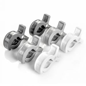 Zamboo Pince Poussette Universelle (Lot de 6 Pieces) - Crochet Poussette, Landau et Siege Auto pour Accrocher Jouets, Langes, Couver