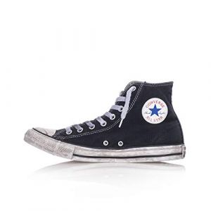 Converse Chuck Taylor All Star Canvas Smoke montante Noir/Noir/Blanc 39