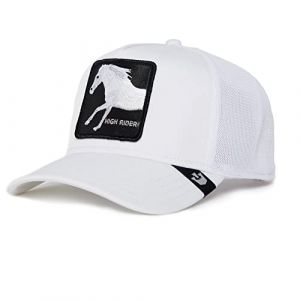 Goorin Bros. The Farm Men&APOSS and Women&APOSS Adjustable Mesh Hat Casquette de Baseball, Trucker-Highrioer-White#34147, Taille Unique Mixte