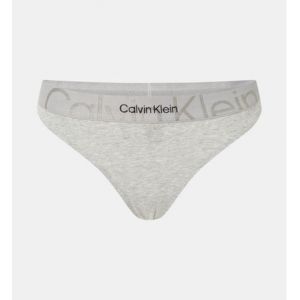 Calvin Klein String griffé coton Gris - Couleur Gris - Taille XS
