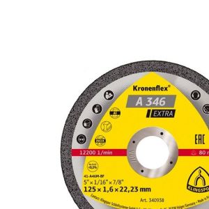 Klingspor Disque à tronçonner MP EXTRA A 346 D. 125 x 1,6 x 22,23 mm - Acier inoxydable/Métal - 340938
