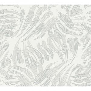Image de Papier peint &agrave; motifs graphiques 367031 GU papier peint intiss&eacute; l&eacute;g&egrave;rement textur&eacute; mat gris blanc argent 5,33 m2 Profhome
