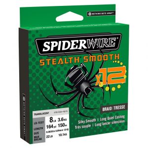 Spiderwire Stealth Smooth 12 Braid - Moss Green - 0.29mm - 26.4kg - 150m
