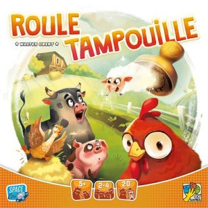 Asmodée Space Cow Roule Tampouille - Jeux de société - Jeux de tampons - Jeux Famille et Enfants à partir de 5 Ans - 2 à 5 Joueurs - Version française