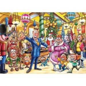 Jumbo Puzzles 2x 1000 pièces : Wasgij Christmas 21 - Un relooking très joyeux !