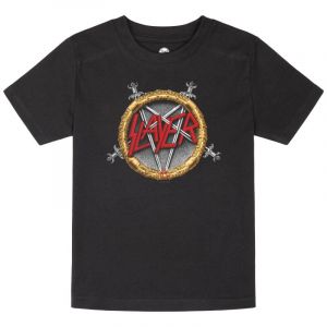 Slayer - Pentagram Kids - T-Shirt - noir - 152 - 100% coton biologique,Jersey