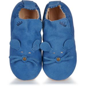 Easy Peasy Chaussons enfant MY BLUBLU MOUSE Bleu - Taille 25,26