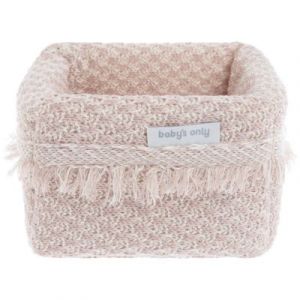 Baby's Only Panier de toilette Happiness Vieux rose-Ecru (18 x 18 cm)