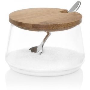 Andrea House Sucrier En Verre - Babu - 250 Ml - Transparent - Rond