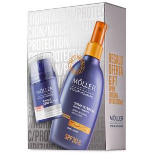 Moeller Pour Homme Coffret baume sensible et spray int&eacute;gral Spf30