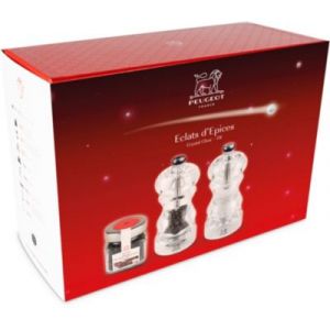 Image de Peugeot Duo moulins &agrave; poivre et sel Nancy 12 cm duo et cube Tan Hoi 70g