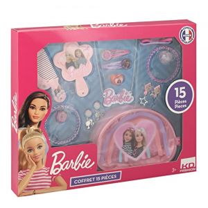 KD Fashion Barbie pcs Coffret 15 pièces Bijoux et Accessoires de Coiffure Enfant dès 3 Ans, T22704FR1