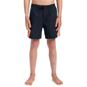 Quiksilver Maillot de bain Everyday Holmes Volley 14 noir bleu orange enfant - 14