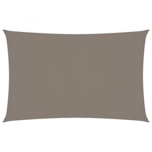 Voile toile d'ombrage parasol tissu oxford rectangulaire 5 x 8 m taupe 02_0009730