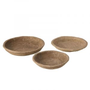 Prix Lot de 3 Coupelles Déco Chad 40cm Naturel