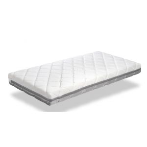 Matelas bébé Dormissimo - respirant et lavable - 60 x 120 x 11 cm - déhoussable - blanc