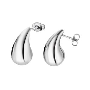 Lotus Boucles D'oreilles Goutte Style Acier Inoxydable