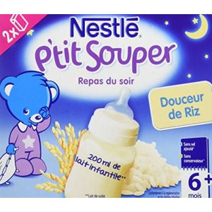 Image de Nestlé P'tit Souper Douceur de riz 2 x 250 ml - dès 6 mois
