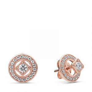 Pandora Boucles d'oreilles 280721CZ - Boucles d'oreilles Élégance Vintage Rose Femme