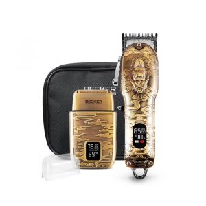 Image de Becker Kit de 1 tondeuse et 1 rasoir sans fil - avec trousse de voyage - 0 &agrave; 12 mm