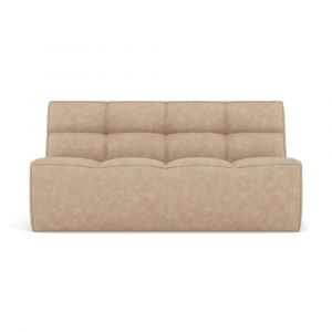Lisa Design - Alya - canapé 2 places en simili - beige