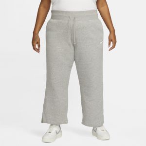 Nike Pantalon de survêtement à taille haute et coupe ample au niveau des jambes Sportswear Phoenix Fleece pour femme - Gris - Taille 3X - Female