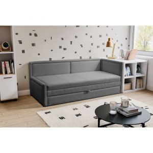 Lit ado avec rangement - CAPRILI - gris foncé