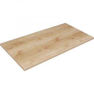Oviala Plateau de table m&eacute;lamin&eacute; 120 x 60 cm bois clair