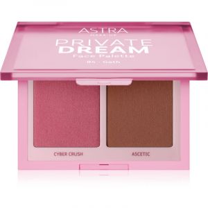 Astra Melhor Dto! Private Dream Face Palette 4 Goth Duo Blush Bronzer