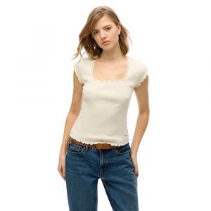 Superdry T-shirt à encolure carrée femme Essential