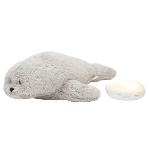 Peluche Veilleuse Musicale Phoque - Gris