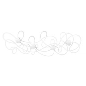 Arti e Mestieri Portemanteau mural DOODLE (Blanc - Métal)