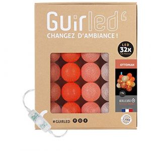 Ottoman Classique Guirlande lumineuse boules coton led usb 32 boules - 32 boules