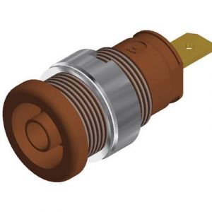 SKS Hirschmann Douille banane de s&eacute;curit&eacute; &Oslash; 4 mm SEB 2610 F4 8 972355105 marron 1 pc(s)