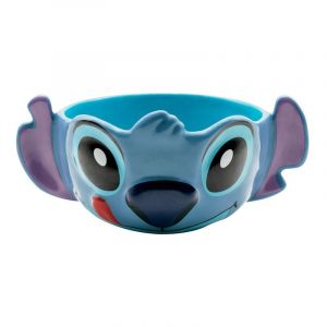 Abystyle Bol en c&eacute;ramique multicolore - Lilo & Stitch - Disney - 116x181x182 mm - 595 g - Bleu - Attrape-loeil
