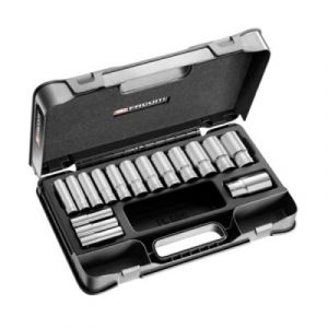 Facom Coffret douilles 1/2 longues 12 pans m&eacute;triques - 16 pi&egrave;ces